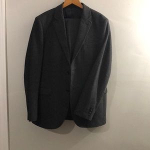 Frank & Oak grey wool suit